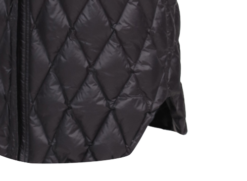 黑色立領(lǐng)女士加長(zhǎng)款羽絨服生產(chǎn)廠(chǎng)家