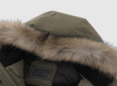 毛圈領(lǐng)女款羽絨服定制代工加工制作