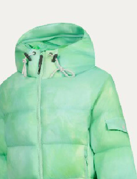 羽絨服源頭工廠一站式代工扎染短款羽絨服